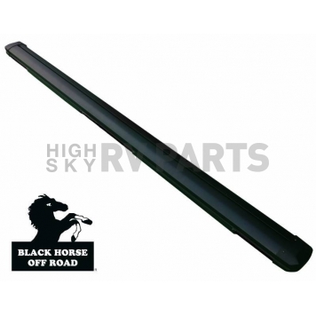 Black Horse Offroad Running Board Aluminum Stationary Black - GRAM1979BK-1
