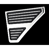 All Sales Fender Vent - Silver Aluminum Polished Set Of 2 - 5103P