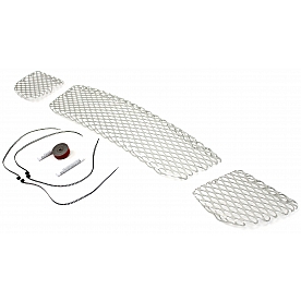Street Scene Bumper Grille Insert Mesh Satin Silver Aluminum - 95077194