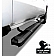 Black Horse Offroad Running Board Aluminum Stationary Black - GRAM1985BK