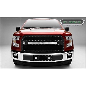 T-Rex Truck Products Grille Insert - Mesh Rectangular Black Powder Coated Steel - 6315731