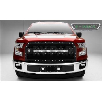 T-Rex Truck Products Grille Insert - Mesh Rectangular Black Powder Coated Steel - 6315731