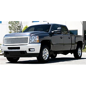 T-Rex Truck Products Grille Insert - Mesh Rectangular Polished Stainless Steel - 54115