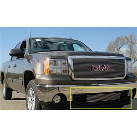 T-Rex Truck Products Bumper Grille Insert Horizontal Bar Polished Silver Billet Aluminum - 25205