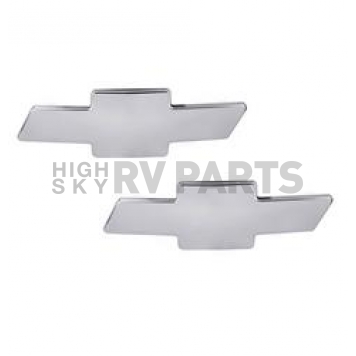 All Sales Emblem - Chevrolet Bow-Tie Silver Aluminum - 96291P
