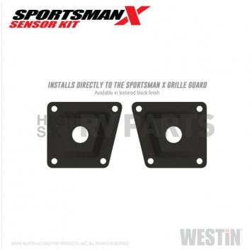 Westin Automotive Parking Aid Sensor Relocation Bracket - Black Steel Set Of 2 - 4021015