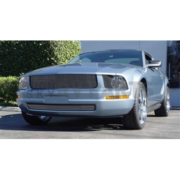T-Rex Truck Products Grille Insert - Horizontal Bar Rectangular Polished Aluminum - 20515