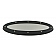 All Sales Emblem - Ford Oval Race Style Black Aluminum - 50503