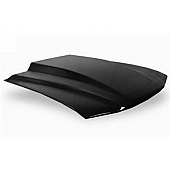 Harwood Fiberglass Hood - Cobra R Gloss Fiberglass Black - B26403