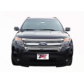 TFP (International Trim) Grille Insert - Mesh Trapezoid ABS Plastic Chrome Plated - 68186GI