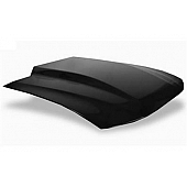 Harwood Fiberglass Hood - Cowl Induction Bare Fiberglass Black - B26601
