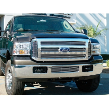 T-Rex Truck Products Grille Insert - Horizontal Bar Rectangular Polished Aluminum - 21561