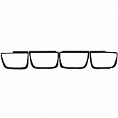 ANZO USA Tail Light Molding - ABS Plastic Flat Black - 351001