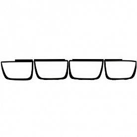 ANZO USA Tail Light Molding - ABS Plastic Flat Black - 351001