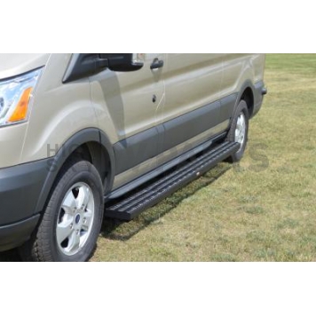 Owens Products Running Board Black Textured Powder Coated Aluminum Stationary - 82363-1