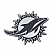 Fan Mat Emblem - NFL Miami Dolphins Metal - 15601