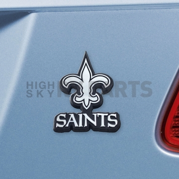 Fan Mat Emblem - NFL New Orleans Saints Logo Metal - 15610-1