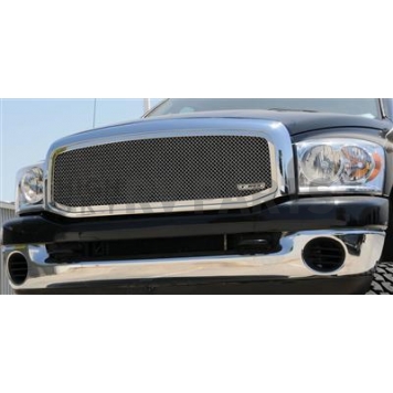 T-Rex Truck Products Grille Insert - Mesh Rectangular Polished Stainless Steel - 54459