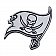 Fan Mat Emblem - NFL Tampa Bay Buccaneers Metal - 15630