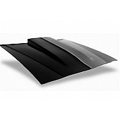 Harwood Fiberglass Hood - Cowl Induction Bare Fiberglass Black - B29101