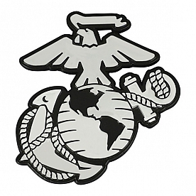 Fan Mat Emblem - U.S. Marines Metal - 15723