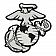 Fan Mat Emblem - U.S. Marines Metal - 15723