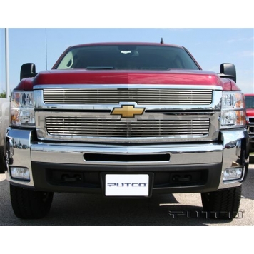 Putco Grille Insert - Polished Aluminum Rectangular - 79164-1