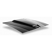 Harwood Fiberglass Hood - Fiberglass Black - B29107