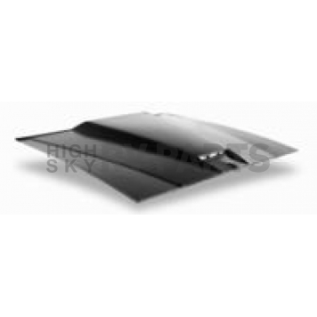 Harwood Fiberglass Hood - Fiberglass Black - B29107