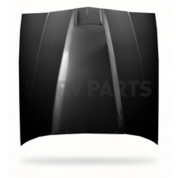 Harwood Fiberglass Hood - Fiberglass Black - B29107-2