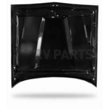 Harwood Fiberglass Hood - Fiberglass Black - B29107-3