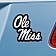 Fan Mat Emblem - University Of Mississippi Logo Metal - 18560