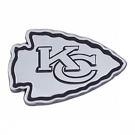 Fan Mat Emblem - NFL Kansas City Chiefs Logo Metal - 21375