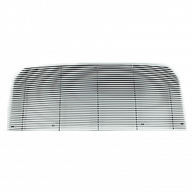 Paramount Automotive Grille Insert - Polished Aluminum Horizontal Bar - 380311