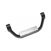 Warrior Products Nerf Bar Step Plate Black With Silver Step Aluminum Set Of 2 - 55010