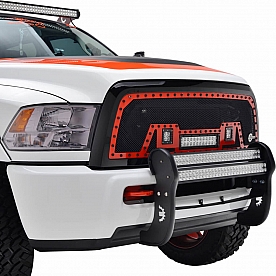 Paramount Automotive Bull Bar - 1-1/4 Inch Black Textured Powder Coated - 542101