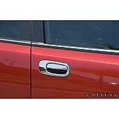 Putco Exterior Door Handle Cover - Silver ABS Plastic Chrome Plated - 402128