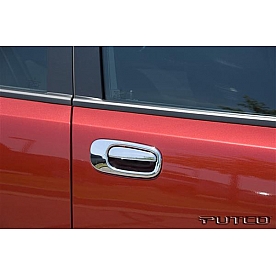 Putco Exterior Door Handle Cover - Silver ABS Plastic Chrome Plated - 402128