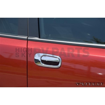 Putco Exterior Door Handle Cover - Silver ABS Plastic Chrome Plated - 402128