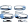 Putco Exterior Door Handle Cover - Silver ABS Plastic Chrome Plated - 402128