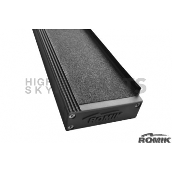 Romik USA Running Board Black Anodized Aluminum Stationary - 91382319-2