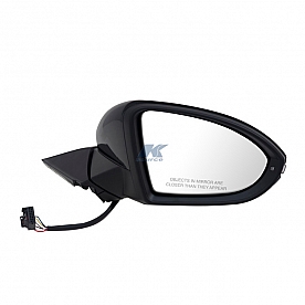 K-Source Exterior Mirror Electric OEM Black Single - 72537V