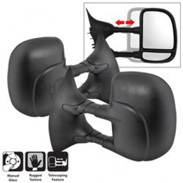 Xtune Exterior Towing Mirror Manual OEM Set Of 2 - 9935657