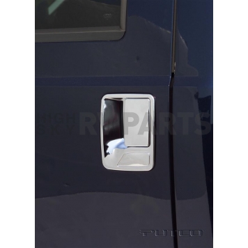 Putco Exterior Door Handle Cover - Silver ABS Plastic Chrome Plated - 401213