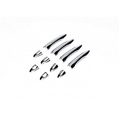 Putco Exterior Door Handle Cover - Silver ABS Plastic Chrome Plated - 401721