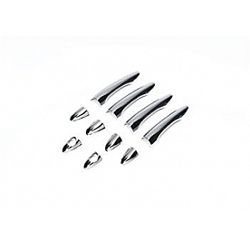 Putco Exterior Door Handle Cover - Silver ABS Plastic Chrome Plated - 401721