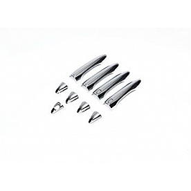 Putco Exterior Door Handle Cover - Silver ABS Plastic Chrome Plated - 401750