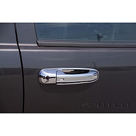 Putco Exterior Door Handle Cover - Silver ABS Plastic Chrome Plated - 402015
