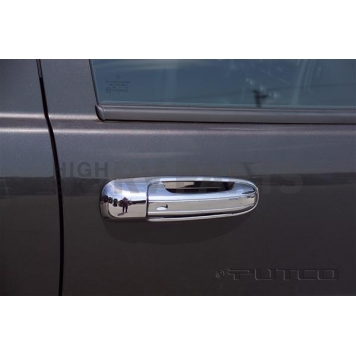 Putco Exterior Door Handle Cover - Silver ABS Plastic Chrome Plated - 402015