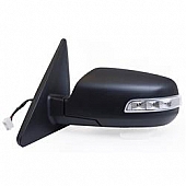 K-Source Exterior Mirror Electric OEM Black Single - 75022K